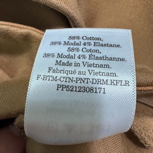 Everlane Pants Womens L Brown The Dream Trouser Pullon Mid Rise Straight Pintuck - Picture 15 of 15